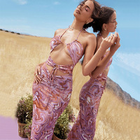 Robes Midi Moulantes Violettes Élégantes et Sexy à Découpes en Spirale pour Femmes de la Marque de Vêtements Personnalisés