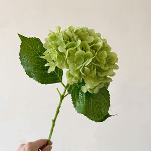 Nouvelle <span class=keywords><strong>Fleur</strong></span> Artificielle d'Hydrangea Vert 2026, Faux Hortensia de Haute Qualité au Toucher Réel pour Décoration de Mariage, Hôtel, Événement, <span class=keywords><strong>Fleur</strong></span> Décorative - Product Image 1