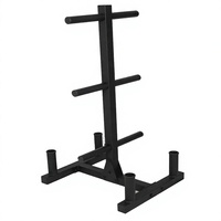 Support de rangement en métal pour plaques de poids et haltères, pour usage intérieur