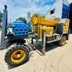 Prix usine 200M 300M Diesel hydraulique puits d'eau plate-forme de forage Type de roue équipement de forage profond pour une utilisation géothermique - Product Image 3