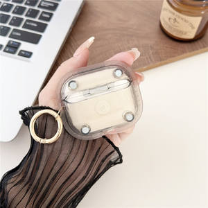 Étui magnétique transparent en TPU souple pour écouteurs pour <span class=keywords><strong>Airpods</strong></span> 1/2/3/4 Pro 2 avec <span class=keywords><strong>mousqueton</strong></span> à boucle en métal - Product Image 6