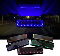 Rétroviseur personnalisé JDM Auto 3D RGB LED éclairage intérieur modifié accessoires de voiture coupe universelle étanche LOGO Design