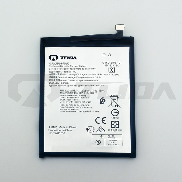 TLIDA 5050mAh 3.85V Rechargeable Battery for G10/G20/TA-1336/TA-1343/TA-1347/TA-1372/TA-1365-Mobile Phone Stock Available