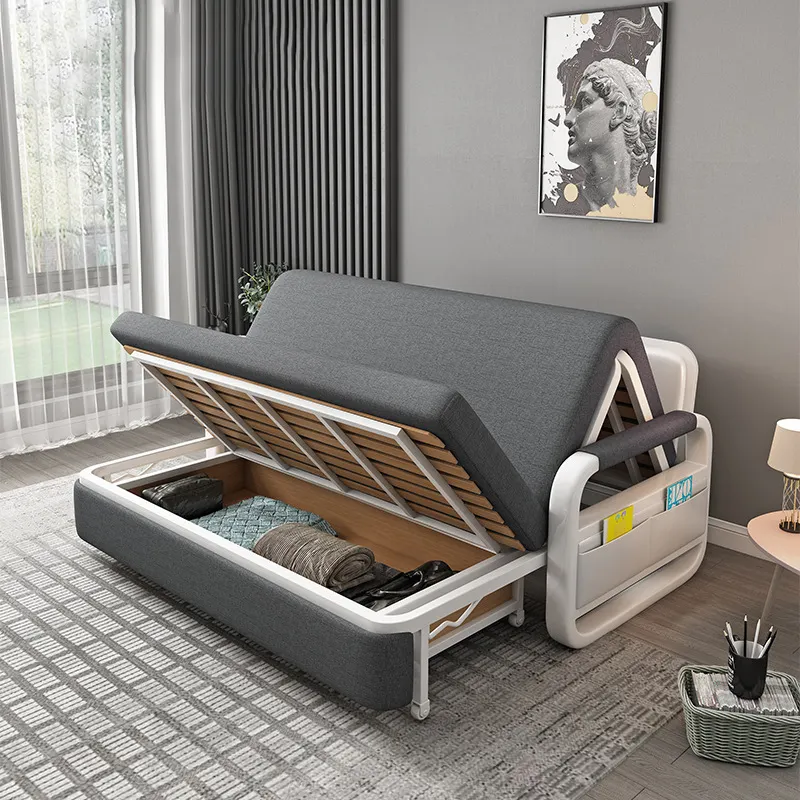 Canapé moderne lit-lit mécanisme canapé avec rangement canapé pliable cama plegable multifuncion come ensemble de lit meubles salon