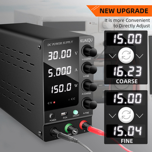 Fuente de alimentación de CC ajustable conmutada, línea de producción de reparación móvil, función de prueba LED, fuentes de alimentación, 15V, 32V, 3A, 6A, 1/2/2" - Product Image 4
