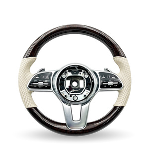 Volante Clásico <span class=keywords><strong>de</strong></span> Madera <span class=keywords><strong>de</strong></span> Durazno para <span class=keywords><strong>Mercedes</strong></span> Benz W126 W163 W205 W222 C43 C197 GLC 43 CLA 250 - Product Image 5