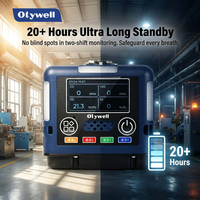 Détecteur de gaz portable multi-sensoriel 4-en-1 IP68 avec stockage de données de 300 000 enregistrements pour O2, CO, H2S, H2