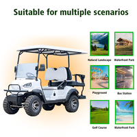 Carrito de Golf Eléctrico de 4 Plazas, Directo de Fábrica Tarion OEM/ODM, Llantas Todoterreno de Aleación de Aluminio de 12'', Autonomía de 90 km, Velocidad de 35 km/h, 60V