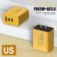 Adaptateur secteur universel USB Type C PD 65W Super rapide pour téléphone portable Chargeur mural USB C 65W