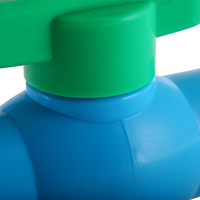 Vanne à boisseau sphérique HONGKE verte 20-110 mm avec poignée jaune HK HK-0024 Compression PVC/PPR Double Union