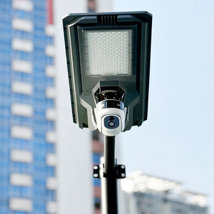 Omsen <span class=keywords><strong>2025</strong></span> Hot Bán năng lượng mặt trời LED ánh sáng đường phố với CCTV Camera Wifi 4 gam Màn hình đèn tất cả trong một với khung đèn hỗ trợ - Product Image 1