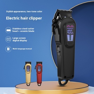 Cortadora de pelo eléctrica profesional, Kit de aseo para hombres, máquina de corte de pelo LCD de 0mm, recortadora de barba de peluquero, afeitadora - Product Image 2