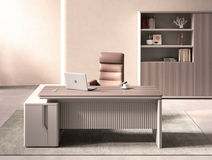 Nuevo Escritorio de muebles de oficina con cajón Gerente Boss Muebles de oficina comercial Escritorio de trabajo de computadora ejecutiva en forma de L - Product Image 4