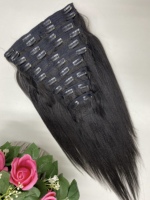 Extensions de cheveux vietnamiens Remy à clipser en kératine de haute qualité, double trame, toutes couleurs, OEM ODM Vietnam