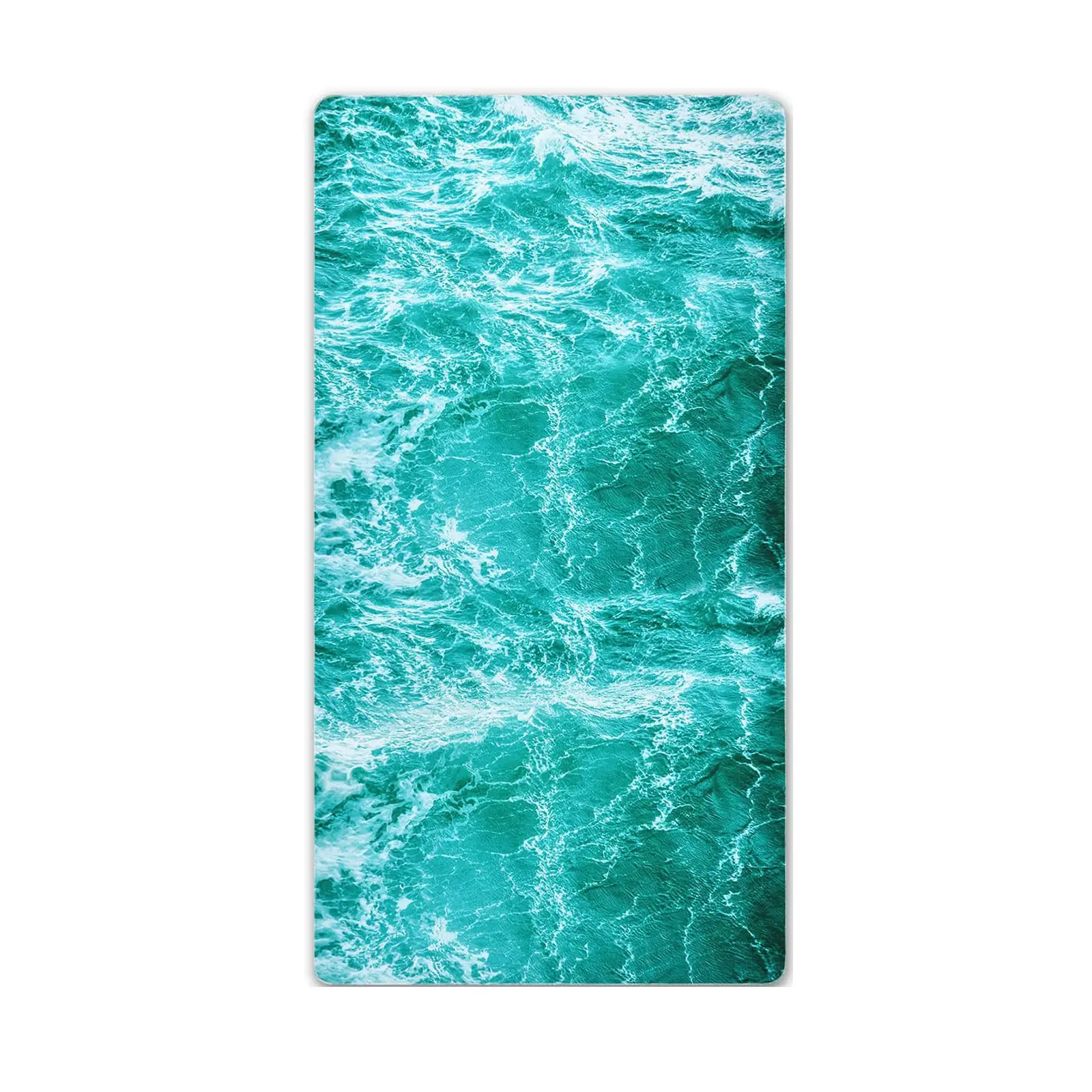 Serviette de plage en microfibre, tapis de natation d'extérieur, serviette de plage, vague océanique, haute qualité, modèle