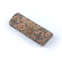 Étui à lunettes en cuir PU à motif floral vintage, coque semi-rigide, boîte à lunettes à rabat, plusieurs imprimés, logo personnalisé