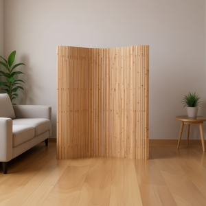 Paravent en bambou naturel, 315 cm de large, 65 cm de haut, pliable, design minimaliste - Product Image 2