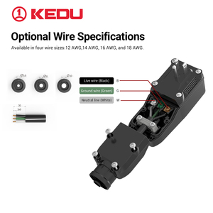 Kedu pd24t hẹn giờ điều chỉnh núm gfci mặt đất lỗi mạch interrupter tự động thiết lập lại prcd 120V ~ 15A 6mA với ul - Product Image 6