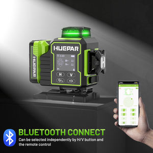 Nivel Láser de Líneas Cruzadas <span class=keywords><strong>Huepar</strong></span> Nuevo Modelo W04CG de 16 Líneas Z04CG con Pantalla LCD, Bluetooth, Control Remoto y Haz Verde Osram - Product Image 5