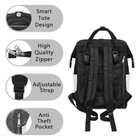 Exklusive Maßanfertigung Große Wickeltasche für Frauen Print-on-Demand Hawaiianische Tropische Blumen- und Pflanzenmuster Rucksack