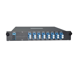 Boîte ABS/LGX & 19 pouces 1U <span class=keywords><strong>ract</strong></span> mount MUX/DEMUX 16 canaux simple/double Fiber CWDM multiplexeur - Product Image 1
