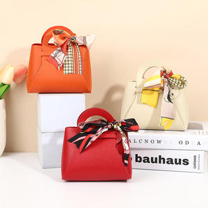 Bolsas de Regalo de Cuero Rosa, Bolsa de Recuerdo de Boda para Invitados, Mini Bolso con Cinta, Caja de Embalaje para Dulces, Decoración de Fiesta - Product Image 5