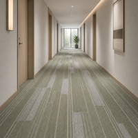 Moquette murale en rouleau de nylon pour couloirs d'hôtels, usage commercial, pour projets de couloirs