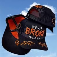 Casquette de baseball de golf de luxe non structurée 5 panneaux avec broderie 3D de haute qualité, protection solaire, design Goras Sad Boy avec bouton - Collection 2025
