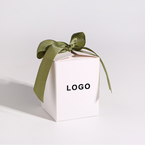 Csmd nhà sản xuất Trung Quốc Trắng ủng hộ bao bì cá nhân logo chấp nhận tùy chỉnh các tông quà lưu niệm Hộp Quà tặng đám cưới cho khách - Product Image 1