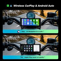 Navigateur sans fil pour moto 6,86 pouces avec CarPlay et Android Auto, caméra embarquée double objectif étanche IPX7, prise en charge ODM/OEM