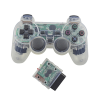 Manette de jeu sans fil 2,4 GHz pour console PS2, joystick avec double vibration, manette sans fil