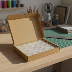 Прозрачные капсулы для монет Hanwen из полистирола, толщиной 2 мм, для американских долларов, 38 мм, 39 мм, 40,6 мм, для рукоделия, 50 шт. в коробке - Product Image 2