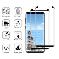 Protection d'écran en verre trempé 9H avec colle intégrale pour Samsung Galaxy S8 S9 Plus S10 S10 Plus S20 Plus Ultra