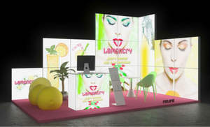 Présentoir <span class=keywords><strong>d</strong></span>'exposition pliable pour expositions <span class=keywords><strong>d</strong></span>'<span class=keywords><strong>art</strong></span>, cabines <span class=keywords><strong>d</strong></span>'exposition et autres événements - Product Image 3