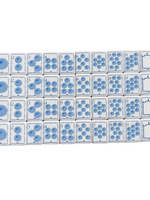 Jeu de Mahjong Américain Personnalisé de Luxe Moderne à Quatre Couches Rose Vert Bleu 160 Tuiles en Acrylique Motif Fleur de Gingembre pour Soirée Familiale