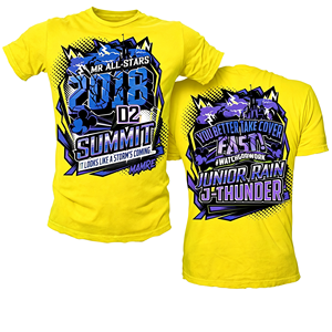 MR All-Stars 2018 D2 Summit Storm Theme pour Castle <span class=keywords><strong>Mickey</strong></span> Print Adult Rain J-Thunder Back Graphic Purple Crew Cheerleading - Product Image 3