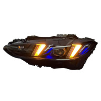 Luz diurna DRL de ojo de serpiente modificada para faros delanteros de BMW Serie 4 G22 G82 G80 G26 21-25, amarilla y blanca, con efecto de sombra negra