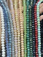 Perles en verre cristal AB facettées de 4/6/8 mm, 67 couleurs, prêtes à être expédiées, pour bijoux de style pop, usage quotidien et festivals