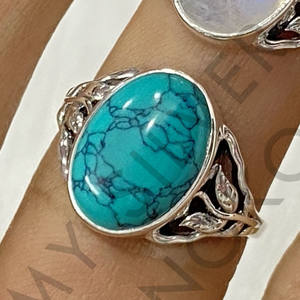 Bague en pierre de lune Bijoux en argent sterling fin Bijoux en argent pour femme - Product Image 3