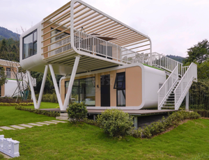 Современная капсула для сна-контейнер для отеля и передвижного дома с EPS сэндвич-панелью, Экологически чистая стальная рама для курортного использования - Product Image 5