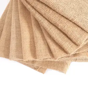 Tissu de jute laminé de velours auto-adhésif de jute tissé non-tissé élastique