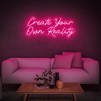 Vente en gros Dropshipping Art mural Ailes 3D Grande enseigne au néon Lucky Led pour mur Chambre Fête