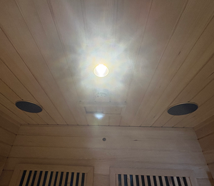 Sauna infrarouge à spectre complet en bois massif avec panneau de commande informatique, sauna infrarouge extérieur et utilisation intérieure pour 2 personnes - Product Image 6