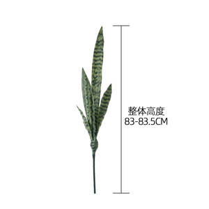 Gran oferta de plantas artificiales <span class=keywords><strong>Sansevieria</strong></span>, serpiente Artificial de plástico amarillo y verde, hoja de planta de Orquídea Tigre - Product Image 6
