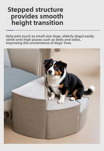 <span class=keywords><strong>Escalier</strong></span> <span class=keywords><strong>pour</strong></span> animaux de compagnie en cuir rotatif à <span class=keywords><strong>4</strong></span> niveaux, résistant aux rayures, avec garde-corps, rampe articulée, marche <span class=keywords><strong>pour</strong></span> animaux de compagnie, <span class=keywords><strong>escalier</strong></span> sur mesure - Product Image 2