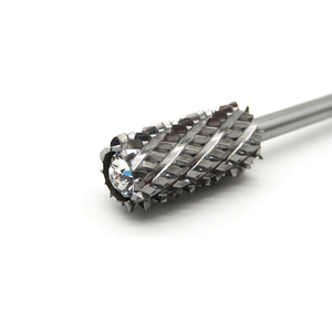 Đầu mài móng tay bằng carbide hình trụ lớn, màu tím vàng bạc, pha lê, cắt R, 4XC, 3XC, đầu mài điện, dụng cụ cắt da thừa cho máy mài móng - Product Image 4