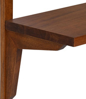 Étagère murale multifonction à 2 niveaux en bois, grande capacité de rangement, en acier inoxydable, pour chambre à coucher, salle de bain, salon, cuisine, bureau
