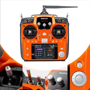 Émetteur RC <span class=keywords><strong>Radiolink</strong></span> <span class=keywords><strong>AT10II</strong></span> 12 canaux pour hélicoptère télécommandé avec contrôle de mixage programmable – Vente directe usine - Product Image 2