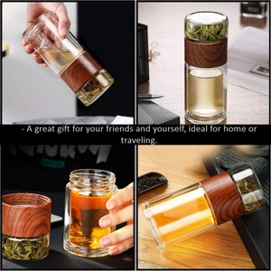 Customizable Tea Infuser <b>Water</b> <b>Bottle</b> BPA Free Borosilicate Cup Gym Sports Portable Glass Drinking <b>Water</b> <b>Bottle</b> With <b>Filter</b> - Product Image 6