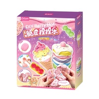 Kit DIY de coques croustillantes aux fruits rouges, ensemble de loisirs créatifs mini-desserts Kawaii, jouet à presser ASMR avec revêtement craquant, crème glacée et crêpe, en vrac